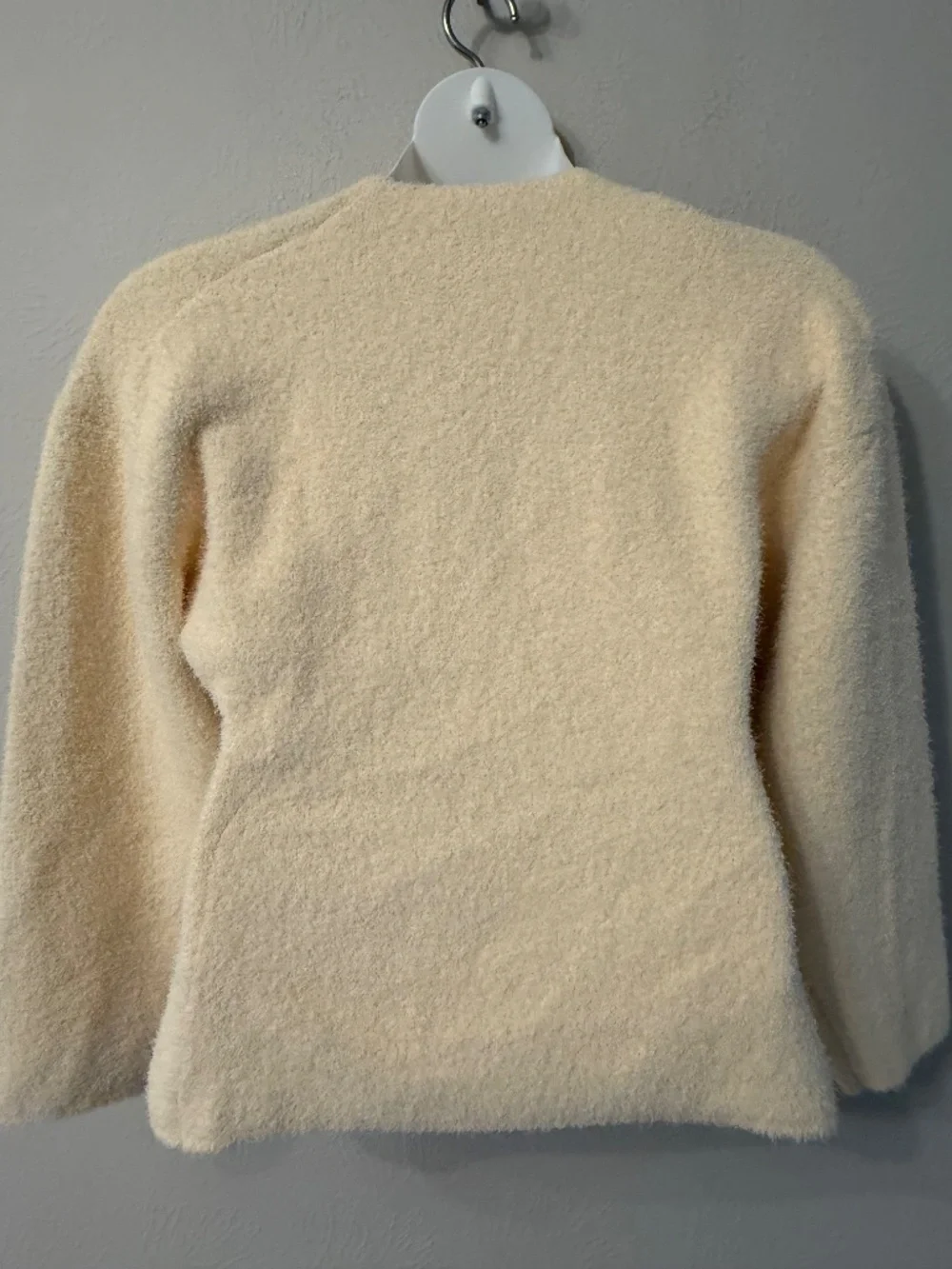 J.Crew NWT 2025 Cinch waist Sweater Lady Jacket Blazer size M cream gold buttons